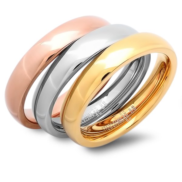 Ladies Stackable Plain Band Ring, Size - 5