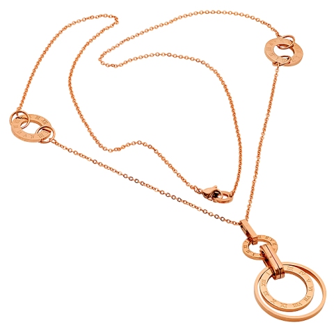 Ladies 18 Kt Rose Gold Plated 30 In. Necklace