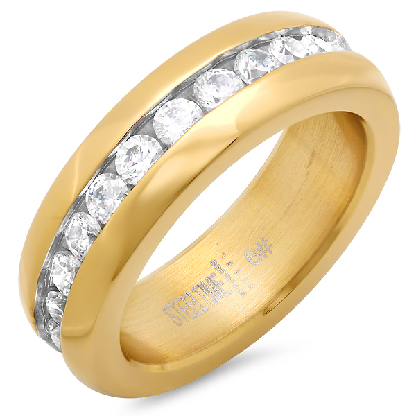 18k Gold Plated Band Ring, Size - 5