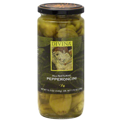 Divina Pepperoncini All Natural-7.75 Oz -pack Of 6