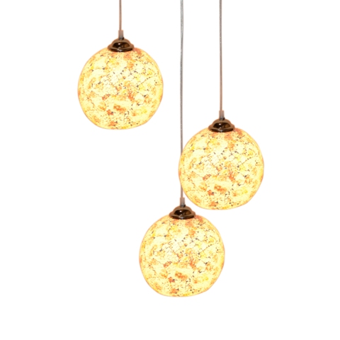 Pg11a0502-03 Funky Modern Retro Style Handcrafted Aquarela Glass Ceiling Pendent Lamp