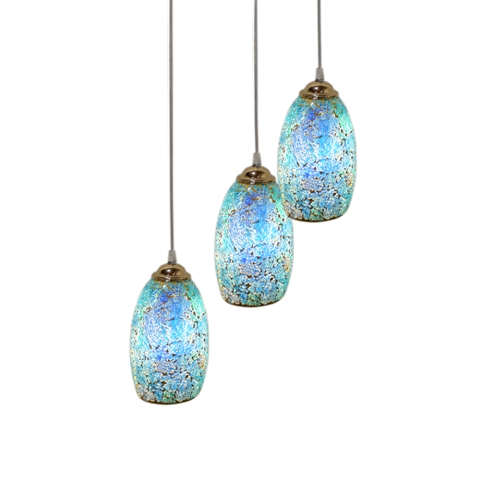 Pg11a0903-03 Funky Modern Retro Style Handcrafted Aquarela Glass Ceiling Pendent Lamp