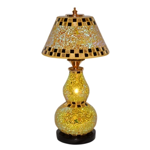Tg11a1803-02 Funky Modern Retro Style Handcrafted Aquarela Glass Table Lamp