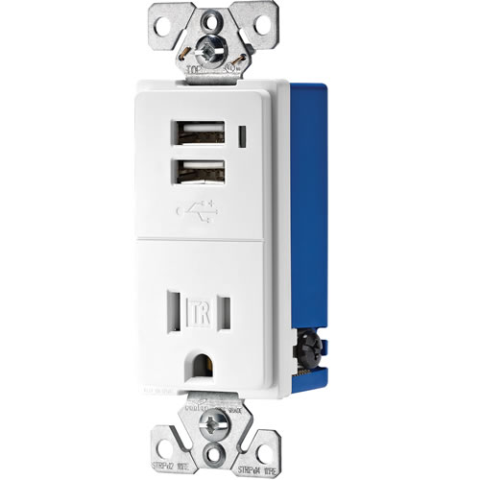 Usb Wall Outlet White