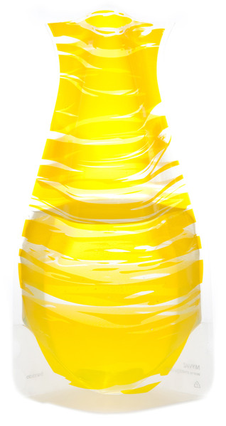 66119x2 Myvaz Expandable Flower Vase Bandido Yellow-pack Of 2