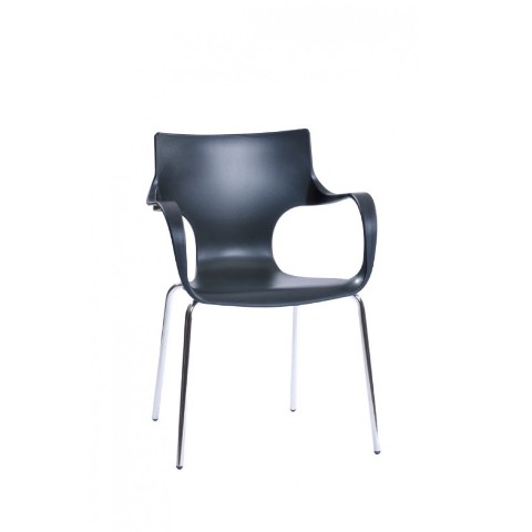 Mm-pc-023-black Phin Dining Chair Black Pack Of 2