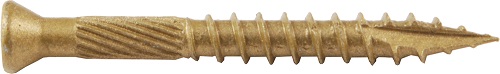 9 X 1.62 In. Bronze Star Trim Head Screws - 5 Lb. 840 Pieces