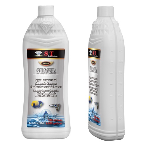 Silver Ammonia Remover For Freshwater And Saltwater Aquariums, 16.9 Oz.