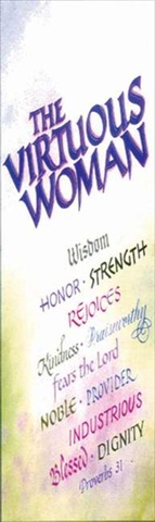 465037 Bookmark Virtuous Woman Proverbs 31