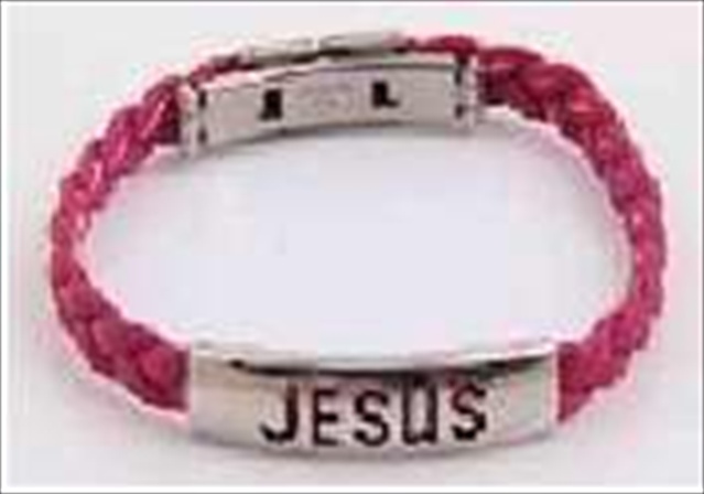 08340x Bracelet Jesus Stainless Steel & Silicone