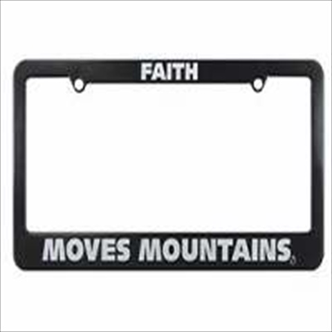 123362 Auto Tag Frame Faith Moves Mountains Black