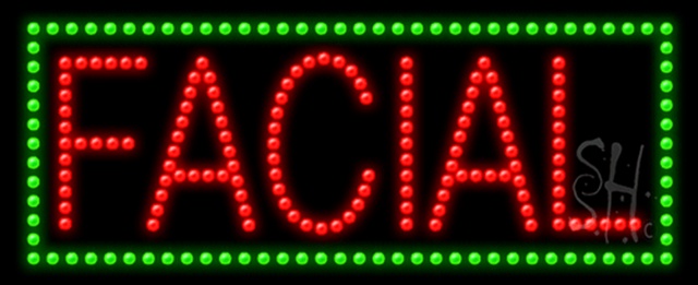 Sign Store L100-0056-outdoor Facial Animated Outdoor LED Sign 27 x 11 x 3.5 In. Sign Store L100-0056-outdoor Facial Animated Outdoor LED Sign 27 x 11 x 3.5 In.