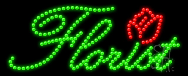 Sign Store L100-0058-outdoor Florist Animated Outdoor LED Sign 27 x 11 x 3.5 In. Sign Store L100-0058-outdoor Florist Animated Outdoor LED Sign 27 x 11 x 3.5 In.