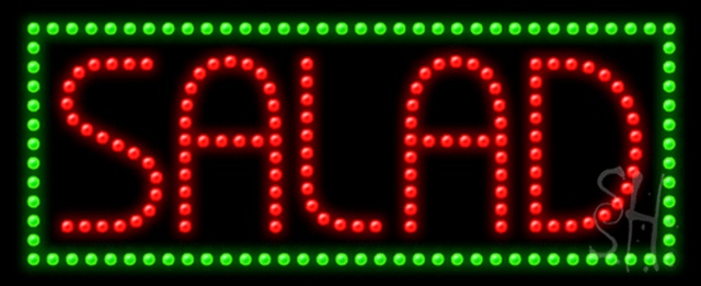 Sign Store L100-0603-outdoor Salad Animated Outdoor LED Sign 27 x 11 x 3.5 In. Sign Store L100-0603-outdoor Salad Animated Outdoor LED Sign 27 x 11 x 3.5 In.