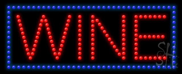 Sign Store L100-0635-outdoor Wine Animated Outdoor LED Sign 27 x 11 x 3.5 In. Sign Store L100-0635-outdoor Wine Animated Outdoor LED Sign 27 x 11 x 3.5 In.