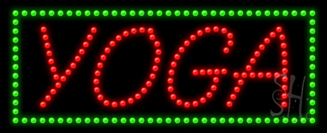 Sign Store L100-0640 Yoga Animated LED Sign 27 x 11 x 1 In. Sign Store L100-0640 Yoga Animated LED Sign 27 x 11 x 1 In.