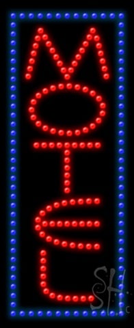 Sign Store L100-0645 Motel Animated LED Sign 11 x 27 x 1 In. Sign Store L100-0645 Motel Animated LED Sign 11 x 27 x 1 In.
