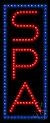 Sign Store L100-0647 Spa Animated LED Sign 11 x 27 x 1 In. Sign Store L100-0647 Spa Animated LED Sign 11 x 27 x 1 In.