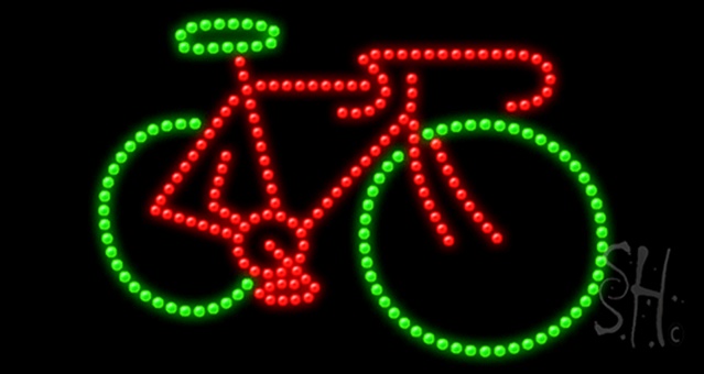 Sign Store L100-0651-outdoor Bicycle Animated Outdoor LED Sign 32 x 17 x 3.5 In. Sign Store L100-0651-outdoor Bicycle Animated Outdoor LED Sign 32 x 17 x 3.5 In.