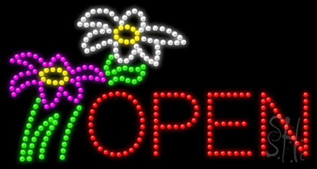 Sign Store L100-0673 Open Animated LED Sign 32 x 17 x 1 In. Sign Store L100-0673 Open Animated LED Sign 32 x 17 x 1 In.