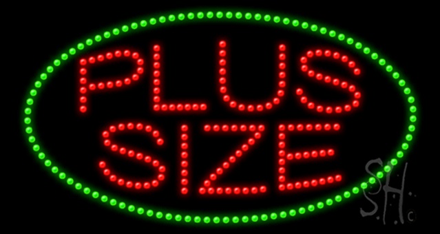 Sign Store L100-0678-outdoor Plus Size Animated Outdoor LED Sign 32 x 17 x 3.5 In. Sign Store L100-0678-outdoor Plus Size Animated Outdoor LED Sign 32 x 17 x 3.5 In.