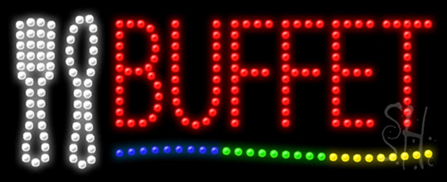 Sign Store L100-0736-outdoor Brffet Animated Outdoor LED Sign 27 x 11 x 3.5 In. Sign Store L100-0736-outdoor Brffet Animated Outdoor LED Sign 27 x 11 x 3.5 In.