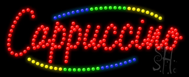 Sign Store L100-0743-outdoor Cappuccino Animated Outdoor LED Sign 27 x 11 x 3.5 In. Sign Store L100-0743-outdoor Cappuccino Animated Outdoor LED Sign 27 x 11 x 3.5 In.