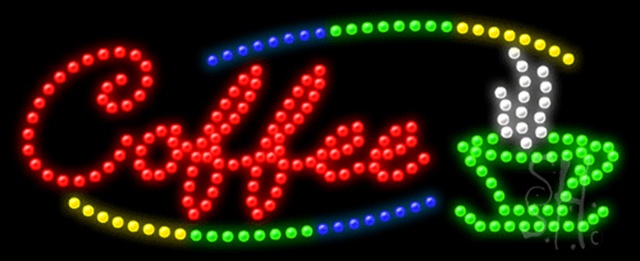 Sign Store L100-0757-outdoor Coffee Animated Outdoor LED Sign 27 x 11 x 3.5 In. Sign Store L100-0757-outdoor Coffee Animated Outdoor LED Sign 27 x 11 x 3.5 In.