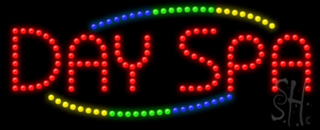 Sign Store L100-0762-outdoor Day Spa Animated Outdoor LED Sign 27 x 11 x 3.5 In. Sign Store L100-0762-outdoor Day Spa Animated Outdoor LED Sign 27 x 11 x 3.5 In.