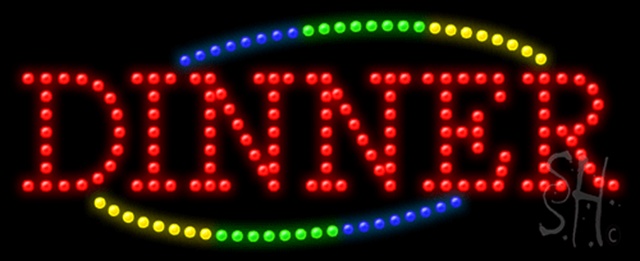 Sign Store L100-0767-outdoor Dinner Animated Outdoor LED Sign 27 x 11 x 3.5 In. Sign Store L100-0767-outdoor Dinner Animated Outdoor LED Sign 27 x 11 x 3.5 In.