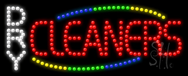 Sign Store L100-0770-outdoor Dry Cleaners Animated Outdoor LED Sign 27 x 11 x 3.5 In. Sign Store L100-0770-outdoor Dry Cleaners Animated Outdoor LED Sign 27 x 11 x 3.5 In.