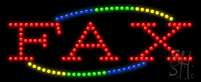 Sign Store L100-0778-outdoor Fax Animated Outdoor LED Sign 27 x 11 x 3.5 In. Sign Store L100-0778-outdoor Fax Animated Outdoor LED Sign 27 x 11 x 3.5 In.