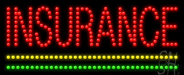 Sign Store L100-0079 Insurance Animated LED Sign 27 x 11 x 1 In. Sign Store L100-0079 Insurance Animated LED Sign 27 x 11 x 1 In.