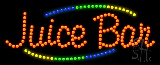 Sign Store L100-0803 Juice Bar Animated LED Sign 27 x 11 x 1 In. Sign Store L100-0803 Juice Bar Animated LED Sign 27 x 11 x 1 In.