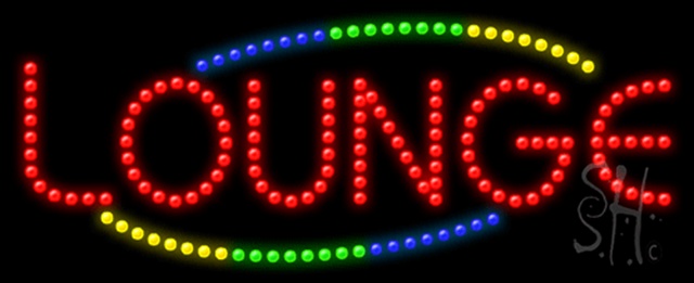 Sign Store L100-0812 Lounge Animated LED Sign 27 x 11 x 1 In. Sign Store L100-0812 Lounge Animated LED Sign 27 x 11 x 1 In.