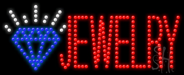 Sign Store L100-0082 Jewelry Logo Animated LED Sign 27 x 11 x 1 In. Sign Store L100-0082 Jewelry Logo Animated LED Sign 27 x 11 x 1 In.