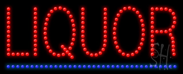 Sign Store L100-0086 Liquor Animated LED Sign 27 x 11 x 1 In. Sign Store L100-0086 Liquor Animated LED Sign 27 x 11 x 1 In.