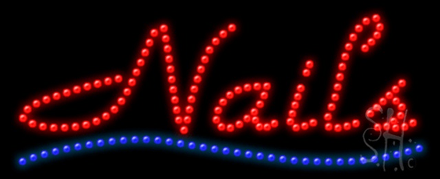 Sign Store L100-0094-outdoor Nails Animated Outdoor LED Sign 27 x 11 x 3.5 In. Sign Store L100-0094-outdoor Nails Animated Outdoor LED Sign 27 x 11 x 3.5 In.