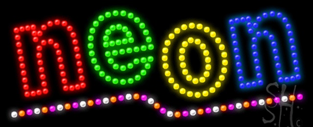 Sign Store L100-0095 Neon Animated LED Sign 27 x 11 x 1 In. Sign Store L100-0095 Neon Animated LED Sign 27 x 11 x 1 In.