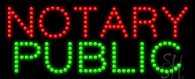 Sign Store L100-0097-outdoor Notary Public Animated Outdoor LED Sign 27 x 11 x 3.5 In. Sign Store L100-0097-outdoor Notary Public Animated Outdoor LED Sign 27 x 11 x 3.5 In.