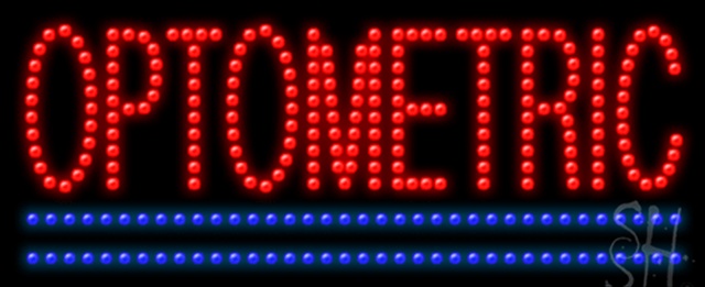 Sign Store L100-0098 Optometric Animated LED Sign 27 x 11 x 1 In. Sign Store L100-0098 Optometric Animated LED Sign 27 x 11 x 1 In.