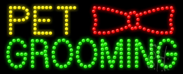 Sign Store L100-0102 Pet Grooming Logo Animated LED Sign 27 x 11 x 1 In. Sign Store L100-0102 Pet Grooming Logo Animated LED Sign 27 x 11 x 1 In.