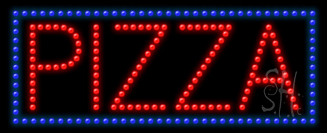 Sign Store L100-0108 Pizza Animated LED Sign 27 x 11 x 1 In. Sign Store L100-0108 Pizza Animated LED Sign 27 x 11 x 1 In.