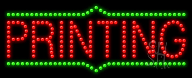 Sign Store L100-0110 Printing Animated LED Sign 27 x 11 x 1 In. Sign Store L100-0110 Printing Animated LED Sign 27 x 11 x 1 In.