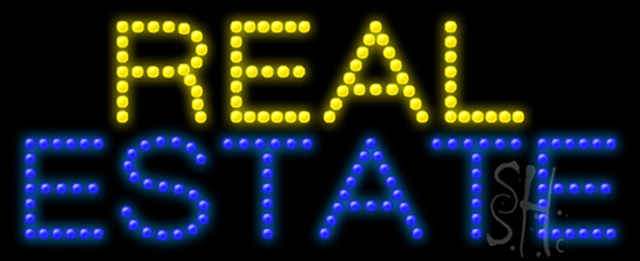 Sign Store L100-0111 Real Estate Animated LED Sign 27 x 11 x 1 In. Sign Store L100-0111 Real Estate Animated LED Sign 27 x 11 x 1 In.