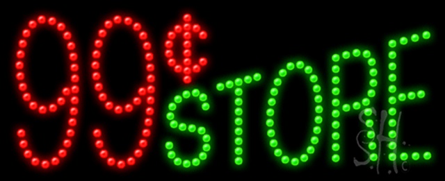 Sign Store L100-0125-outdoor 99 Store Animated Outdoor LED Sign 27 x 11 x 3.5 In. Sign Store L100-0125-outdoor 99 Store Animated Outdoor LED Sign 27 x 11 x 3.5 In.