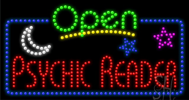 Sign Store L102-0248 Psychic Reader LED Sign 32 x 17 x 1 In. Sign Store L102-0248 Psychic Reader LED Sign 32 x 17 x 1 In.