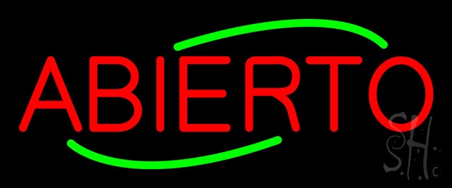 Sign Store N100-0001-clear Deco Style Abierto Clear Backing Neon Sign 24 x 10 x 1 In. Sign Store N100-0001-clear Deco Style Abierto Clear Backing Neon Sign 24 x 10 x 1 In.