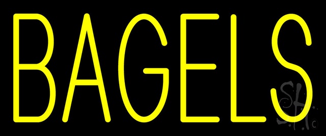 Sign Store N100-0007-clear Yellow Bagels Clear Backing Neon Sign 24 x 10 x 1 In. Sign Store N100-0007-clear Yellow Bagels Clear Backing Neon Sign 24 x 10 x 1 In.