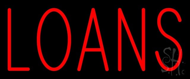 Sign Store N100-0092-clear Red Loans Clear Backing Neon Sign 24 x 10 x 1 In. Sign Store N100-0092-clear Red Loans Clear Backing Neon Sign 24 x 10 x 1 In.